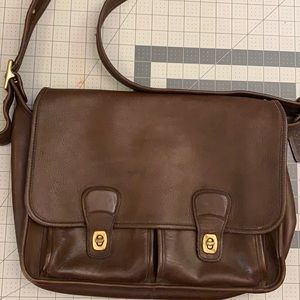 Coach brown messenger bag vintage